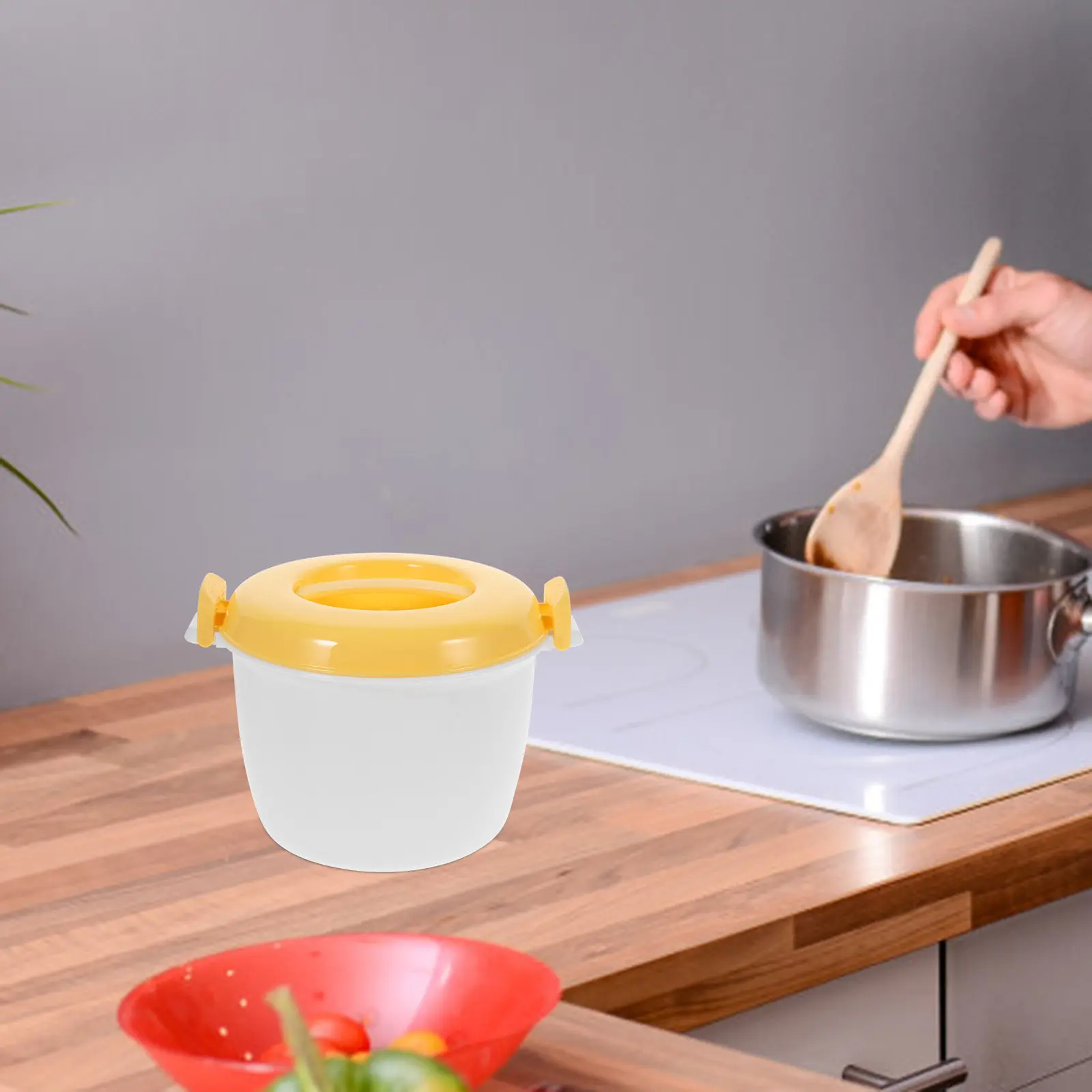 Microwave Rice Cooker 1.5L Cookware for Rice Chicken Veggies Pasta Lunch Box Design for Teachers Students
Microwave Rice Cooker 1.5L Cookware for Rice Chicken Veggies Pasta Lunch Box Design for Teachers Students