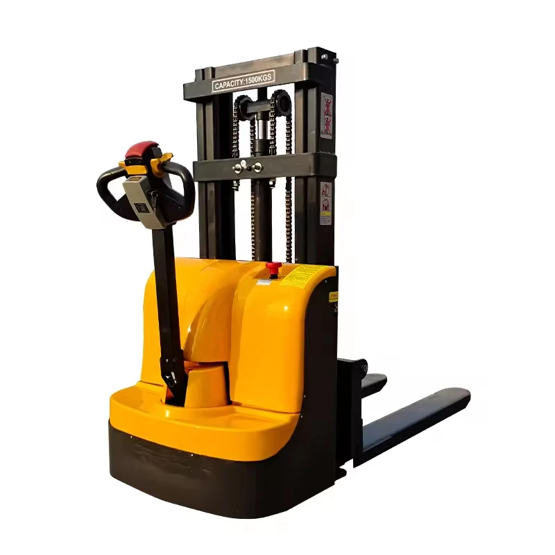 Mini Electric Forklift 1.5ton Pallet Stacker Lithium Battery Electric Stacker Walkie Lift Truck for Cold Storage
Mini Electric Forklift 1.5ton Pallet Stacker Lithium Battery Electric Stacker Walkie Lift Truck for Cold Storage