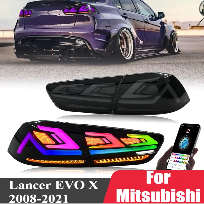 RGB LED Tail Light For Mitsubishi Lancer EVO X 2008-2021 Car Dynamic LED Taillight Assembly Rear Brake Lamp Sequential Indicator
RGB LED Tail Light For Mitsubishi Lancer EVO X 2008-2021 Car Dynamic LED Taillight Assembly Rear Brake Lamp Sequential Indicator