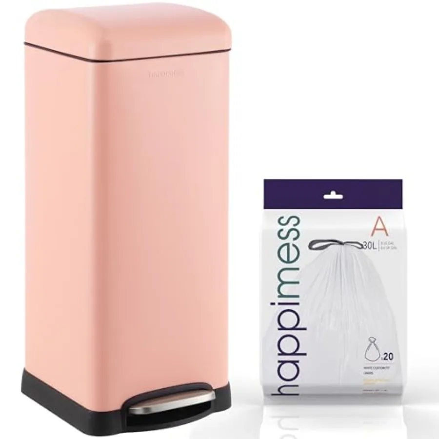 HPM1007J Betty Retro 8-Gallon Step-Open Trash Can Fingerprint Resistant Modern Minimalistic for Home Kitchen Laundry Room Offic
HPM1007J Betty Retro 8-Gallon Step-Open Trash Can Fingerprint Resistant Modern Minimalistic for Home Kitchen Laundry Room Offic