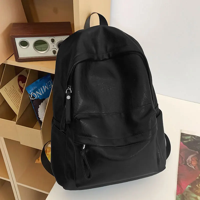 Faux Leather Backpack, Large Capacity Multi-Pocket Soft Pu Daypack, Durable Laptop Bag for School & Commute
Faux Leather Backpack, Large Capacity Multi-Pocket Soft Pu Daypack, Durable Laptop Bag for School & Commute