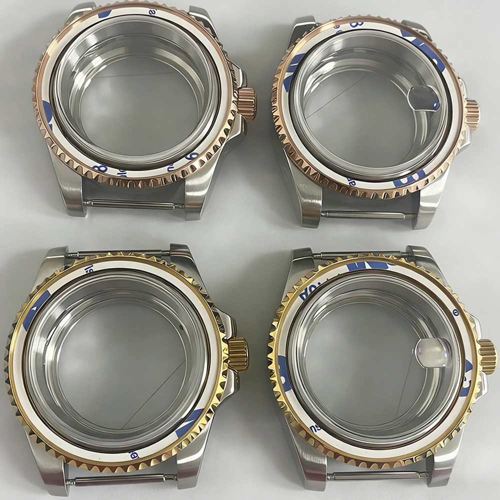 40mm Transparent Bottom Watch Case Screw in Crown Sapphire Glass Silver Gold/Rose SUB Case for NH35 NH36 4R Movement
40mm Transparent Bottom Watch Case Screw in Crown Sapphire Glass Silver Gold/Rose SUB Case for NH35 NH36 4R Movement