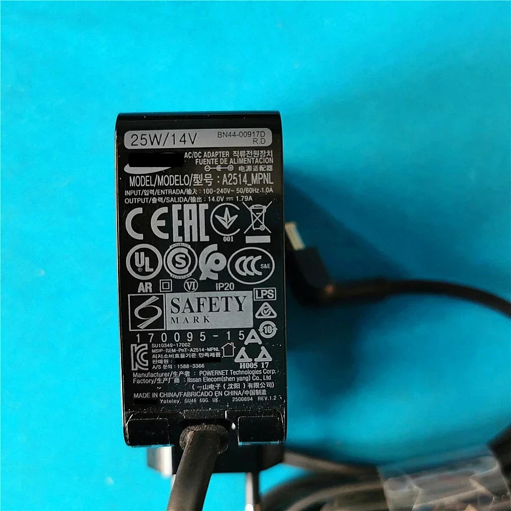 25W 14V 1.79A AC/DC Adapter Charger for monitor BN44-00917D A2514_MPNL S27F350FH C24F390FH C22F390FH C27F390FH S24C370HL
25W 14V 1.79A AC/DC Adapter Charger for monitor BN44-00917D A2514_MPNL S27F350FH C24F390FH C22F390FH C27F390FH S24C370HL