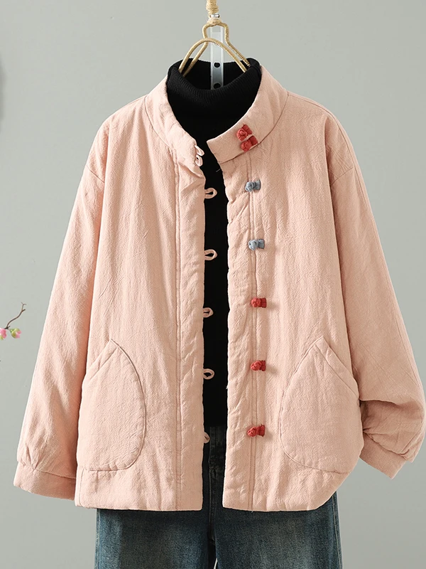 Casual Versatile Winter Women's Pure Color Warm Cotton Linen Jaet Chinese Sle Stand Collar Button Cotton Slimming Cotton ...
Casual Versatile Winter Women's Pure Color Warm Cotton Linen Jaet Chinese Sle Stand Collar Button Cotton Slimming Cotton ...