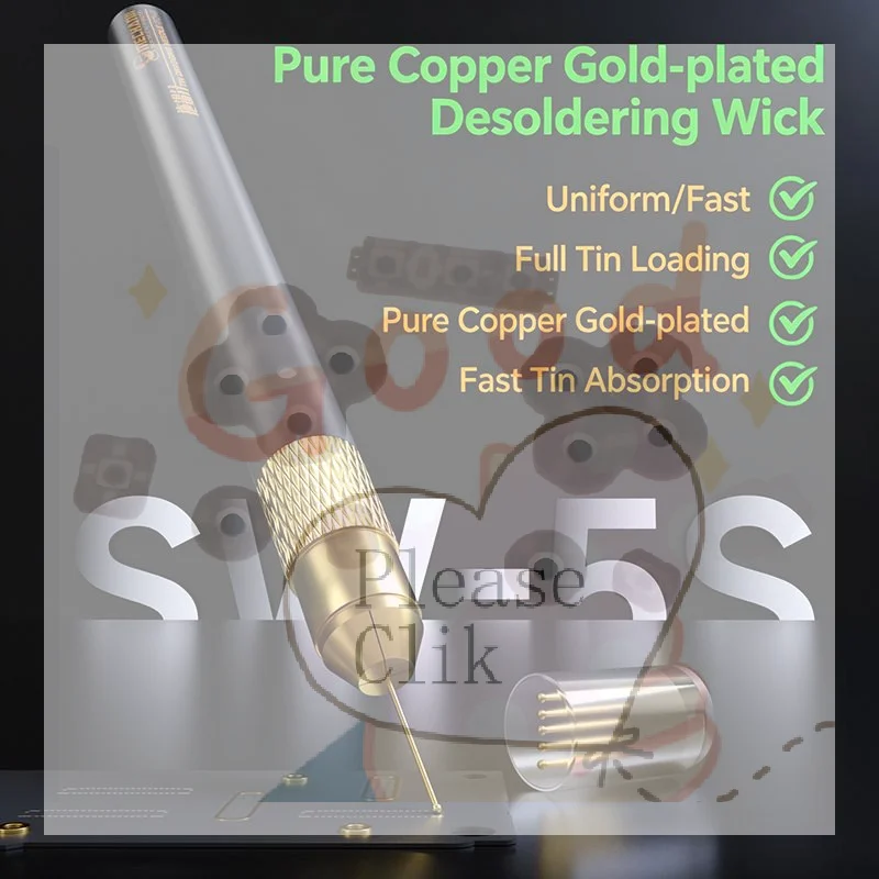 【HG】Gold Plated FPC Connector Reballing Solder For Phones Motherboard BGA CPU Chip Soldering Repair Suction Tin Tools
【HG】Gold Plated FPC Connector Reballing Solder For Phones Motherboard BGA CPU Chip Soldering Repair Suction Tin Tools