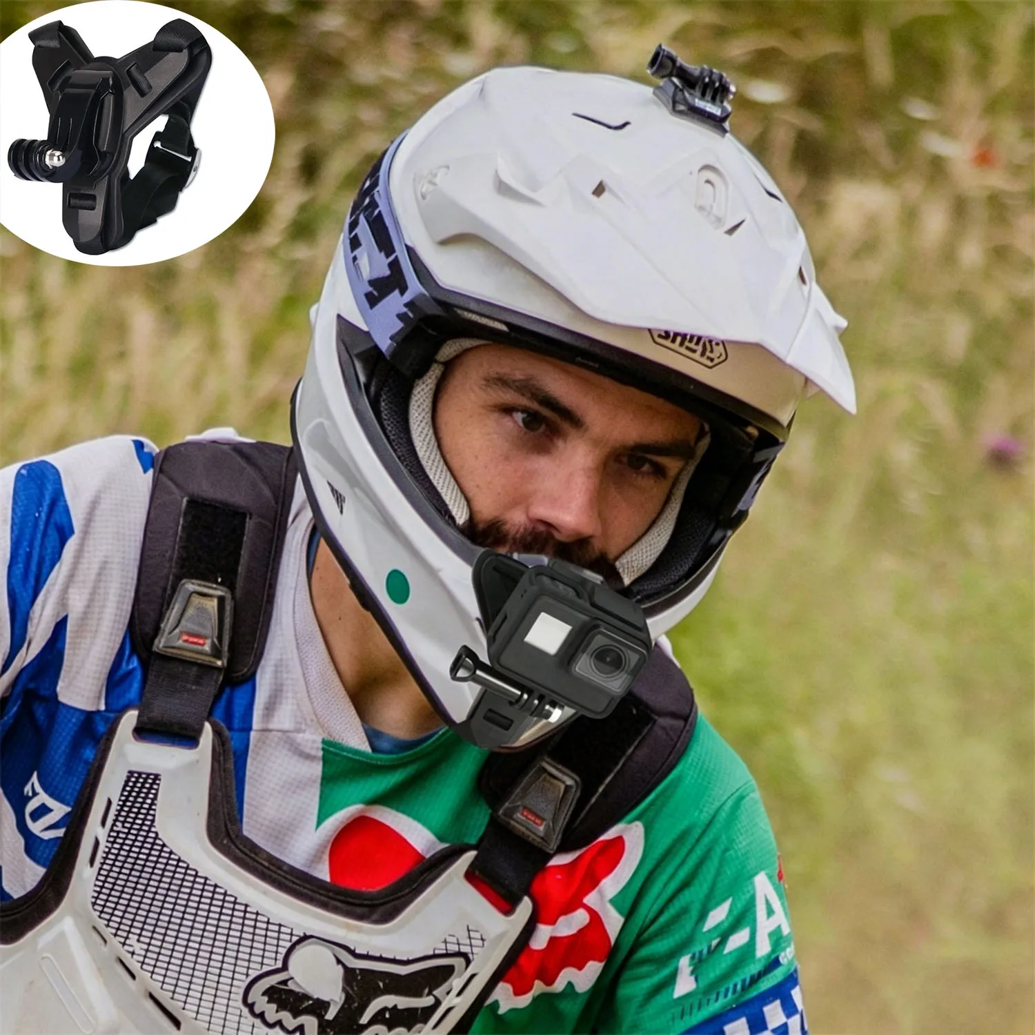 Motorcycle Helmet Strap Chin Mount For Most motorcycle helmet camera mounts shooting Camera Mount Full Face Holder Accessories
Motorcycle Helmet Strap Chin Mount For Most motorcycle helmet camera mounts shooting Camera Mount Full Face Holder Accessories