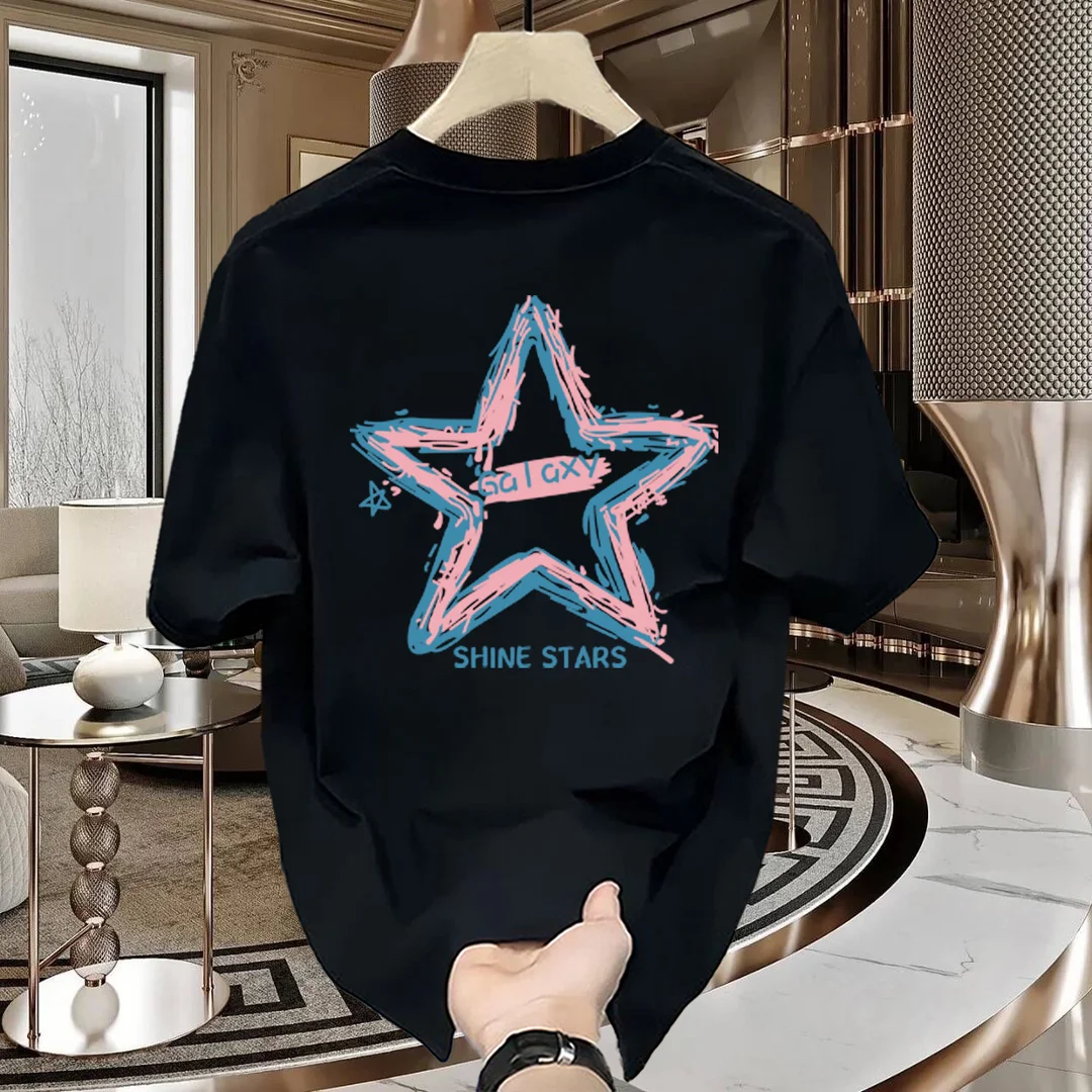 Pure Cotton ex T-irt Trendy Base Layer irt Youthful Print Design Loose Fit ort Sve round Ne Top
Pure Cotton ex T-irt Trendy Base Layer irt Youthful Print Design Loose Fit ort Sve round Ne Top