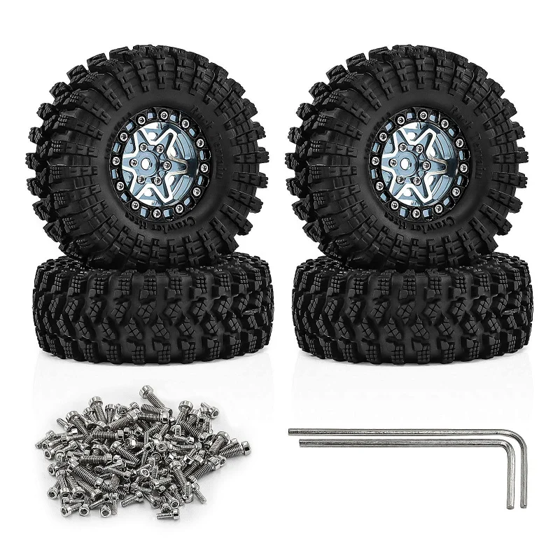 1.3 Beadlock Wheels for 1/18 RC Crawler TRX4M SCX24 FMS Ascent-18 Aluminum Wheel Rims Upgrade (4PCS)
1.3 Beadlock Wheels for 1/18 RC Crawler TRX4M SCX24 FMS Ascent-18 Aluminum Wheel Rims Upgrade (4PCS)
