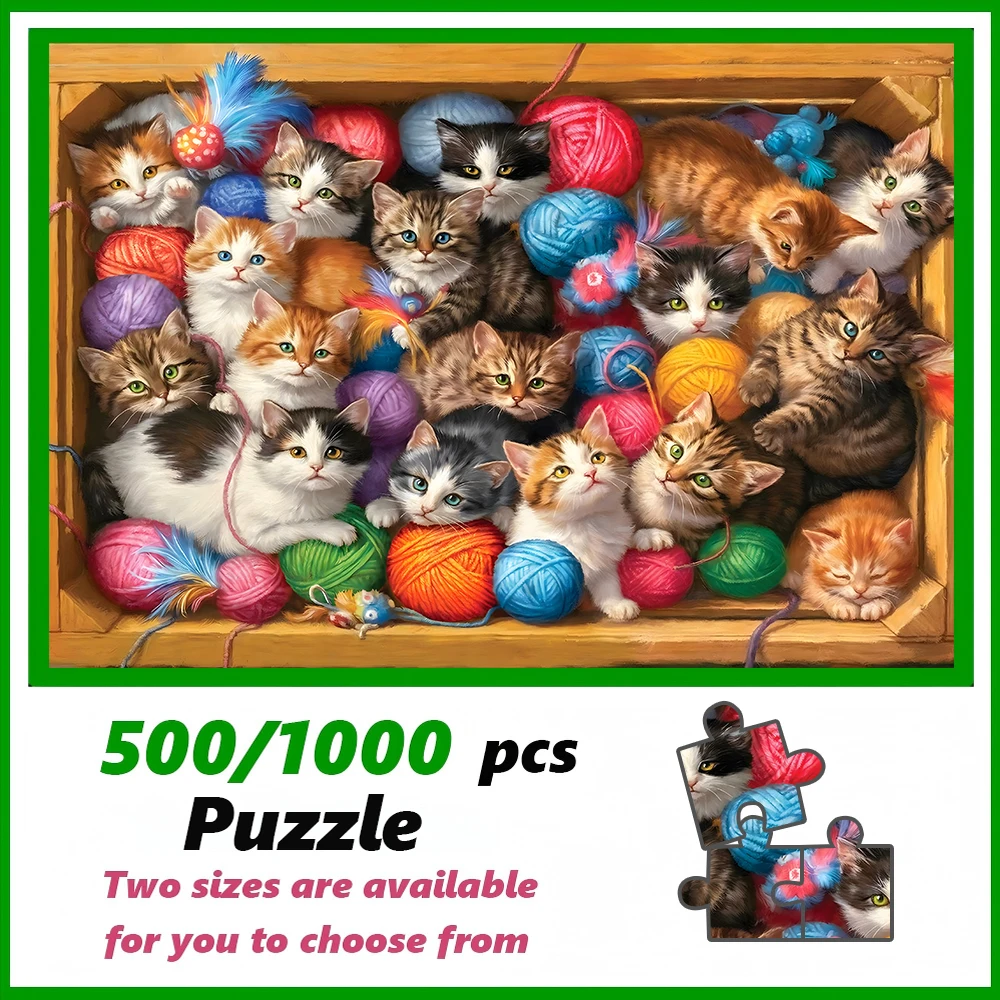 A high-quality 500/1000-piece puzzle, perfect for adults, is a fun family game that helps relieve stress and is great for birthd
A high-quality 500/1000-piece puzzle, perfect for adults, is a fun family game that helps relieve stress and is great for birthd