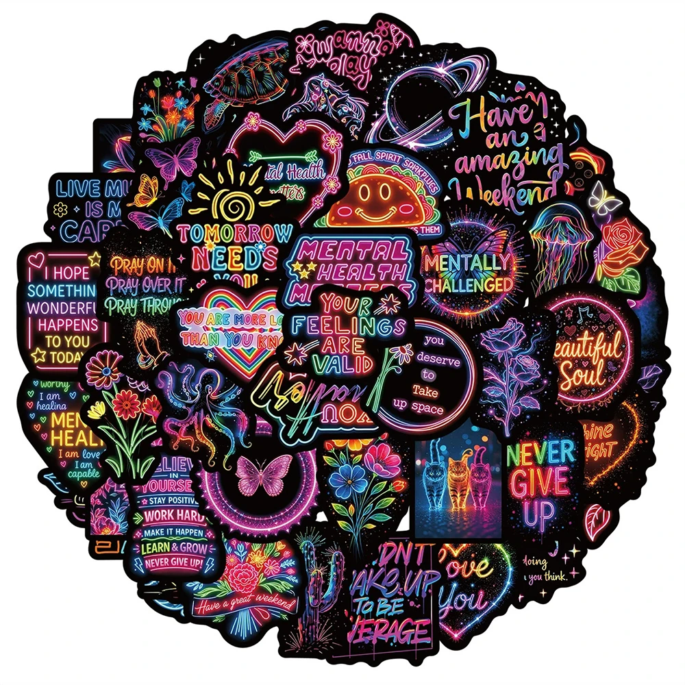 10/30/50/100pcs Creative Neon Light Series Stickers Cute Cartoon Decals Decoration Scrapbook Suitcase Phone Graffiti Sticker Toy
10/30/50/100pcs Creative Neon Light Series Stickers Cute Cartoon Decals Decoration Scrapbook Suitcase Phone Graffiti Sticker Toy