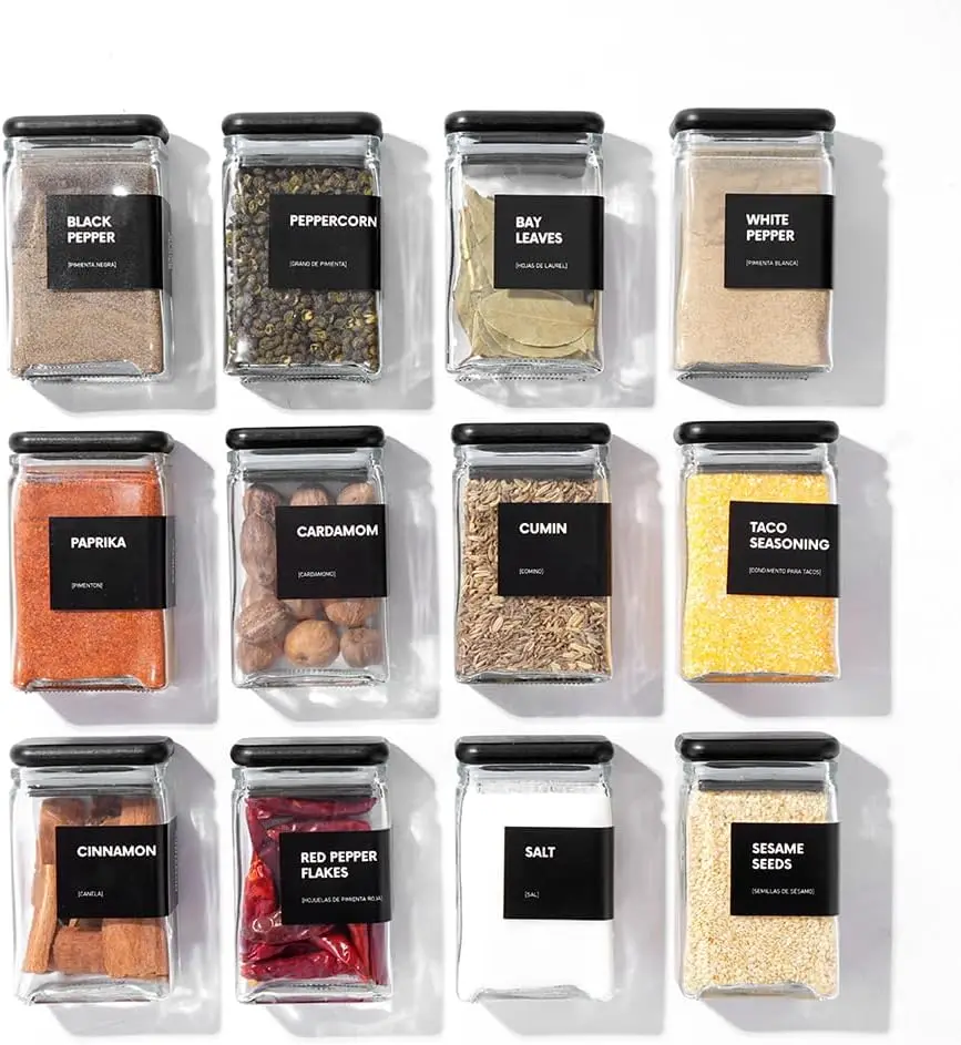 Glass Storage Jars with Bamboo Lid, glass canisters with airtight lids, Clear jars with lids for Spice, Cookie, Candy, Tea, C
Glass Storage Jars with Bamboo Lid, glass canisters with airtight lids, Clear jars with lids for Spice, Cookie, Candy, Tea, C