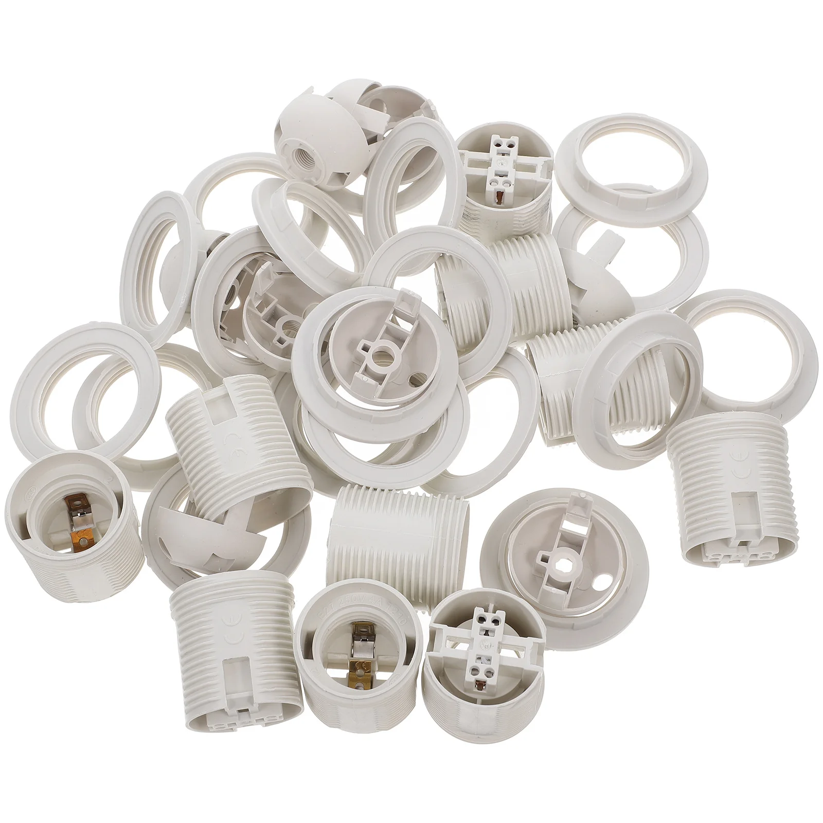 10Pcs E27 Full Thread Screw Base Lamp Socket Large Size for Lamp Bulb Replacement Table Chandelier Ceiling Pendant Light Holder
10Pcs E27 Full Thread Screw Base Lamp Socket Large Size for Lamp Bulb Replacement Table Chandelier Ceiling Pendant Light Holder