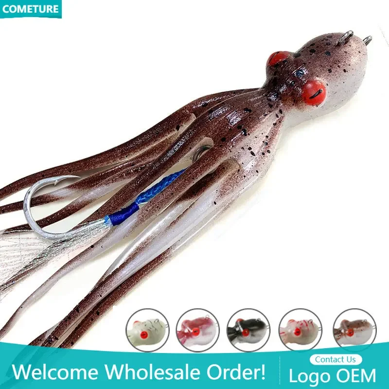 Soft Octopus Bait 110g/150g/200g Luminous Slow Trolling Slow Pitch Jigging Bait Fishing Octopus Lure Fishing Accessory
Soft Octopus Bait 110g/150g/200g Luminous Slow Trolling Slow Pitch Jigging Bait Fishing Octopus Lure Fishing Accessory