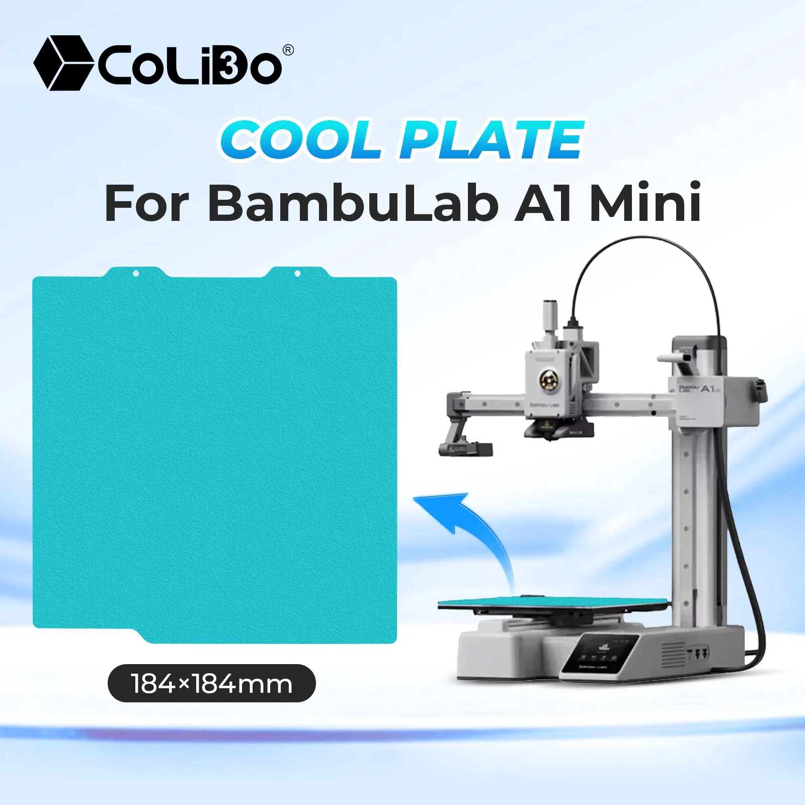 Cold Plate For Bambu Lab A1 Mini printer 184x184mm Spring Steel Double-sided Printing Bambulab Build Plate 3D Printer Parts
Cold Plate For Bambu Lab A1 Mini printer 184x184mm Spring Steel Double-sided Printing Bambulab Build Plate 3D Printer Parts