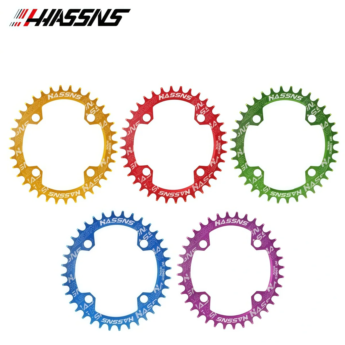 HASSN Oval Narrow-Wide MTB Chainring 32T 34T 36T 38T 7075 CNC Aluminum 104BCD Single Speed Chain Wheels (Red Gold Blue Green)
HASSN Oval Narrow-Wide MTB Chainring 32T 34T 36T 38T 7075 CNC Aluminum 104BCD Single Speed Chain Wheels (Red Gold Blue Green)