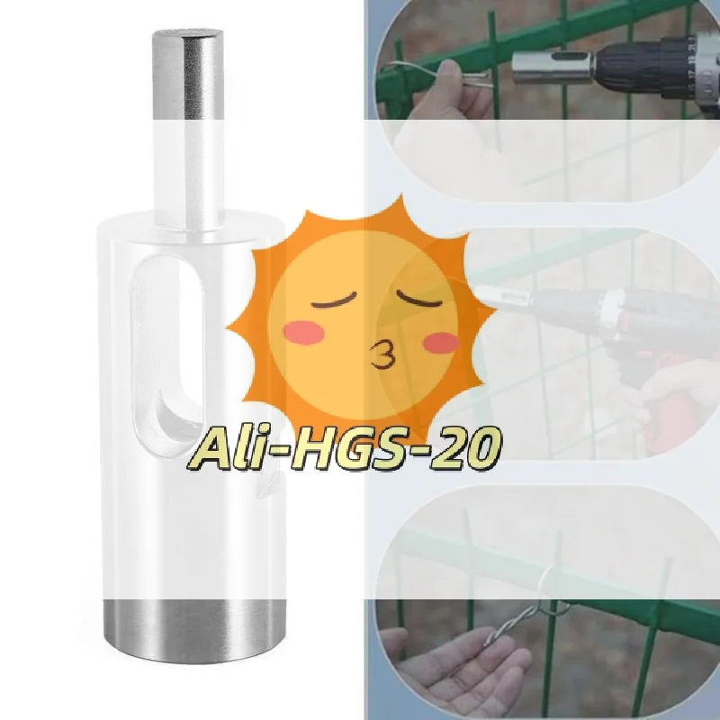 Portable Tie Wire Twister Tool Iron Wire Knotter with Universal Drill Chuck for Outdoor Fence Building Electrical Repair Work
Portable Tie Wire Twister Tool Iron Wire Knotter with Universal Drill Chuck for Outdoor Fence Building Electrical Repair Work