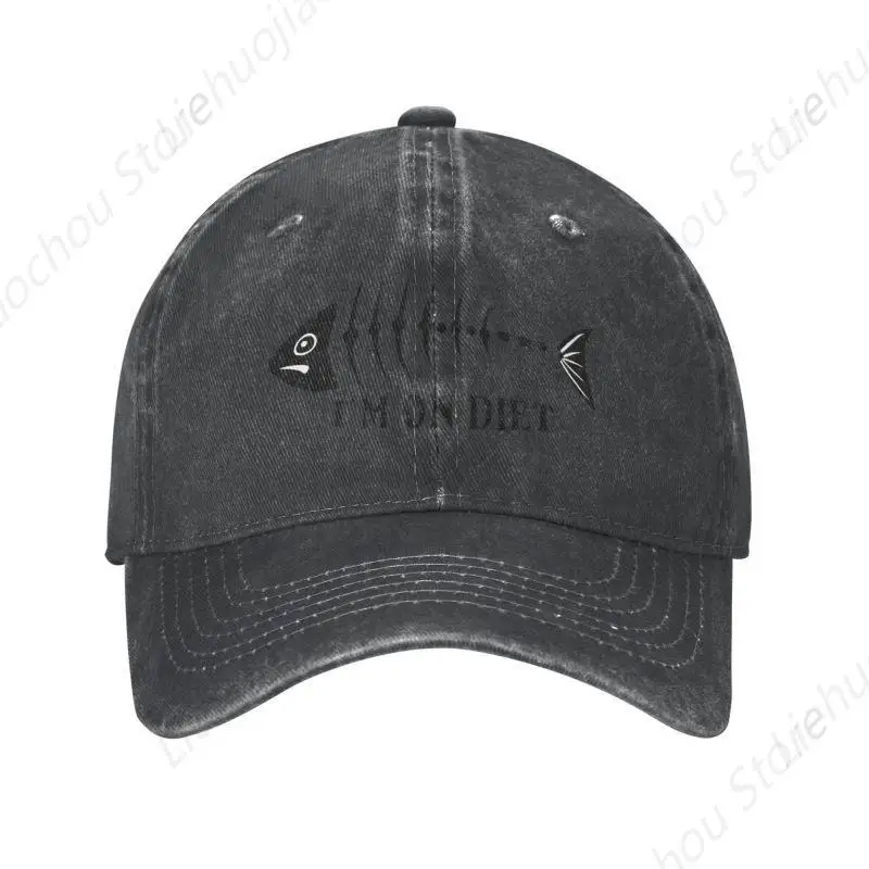 Personalized Cotton Fish Bone Fishing-I'm On Diet Baseball Cap Outdoor Women Men's Adjustable Dad Hat Summer
Personalized Cotton Fish Bone Fishing-I'm On Diet Baseball Cap Outdoor Women Men's Adjustable Dad Hat Summer