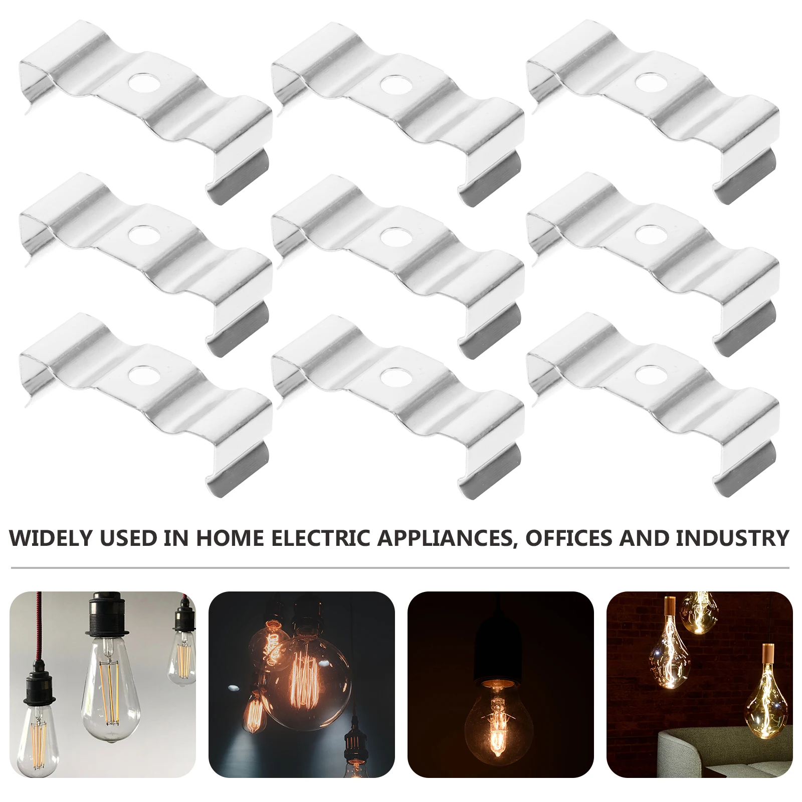 100pcs LED Tube Holders Manganese Steel Clips Light Brackets Sturdy Durable Easy Install for Tube Light Fixtures U Clips Holder
100pcs LED Tube Holders Manganese Steel Clips Light Brackets Sturdy Durable Easy Install for Tube Light Fixtures U Clips Holder