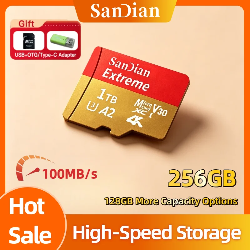 256GB For PC Smartphone Micro TF SD Card Flash Cards Memory Card High Speed Memory SD Cards UHS 1 Class 10 Storage Card Titan
256GB For PC Smartphone Micro TF SD Card Flash Cards Memory Card High Speed Memory SD Cards UHS 1 Class 10 Storage Card Titan