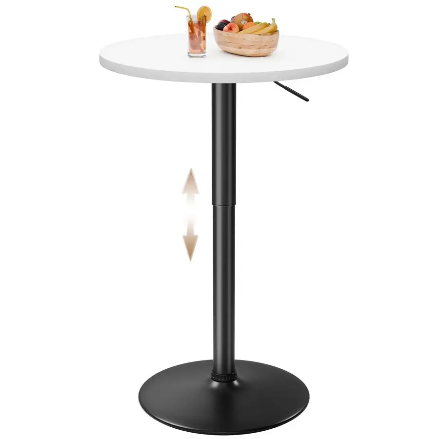 Bar Table, Adjustable Height Pub Table 27.436 Inches, Cocktail Table for Bar, Bistro, Cafe, Home, White
Bar Table, Adjustable Height Pub Table 27.436 Inches, Cocktail Table for Bar, Bistro, Cafe, Home, White