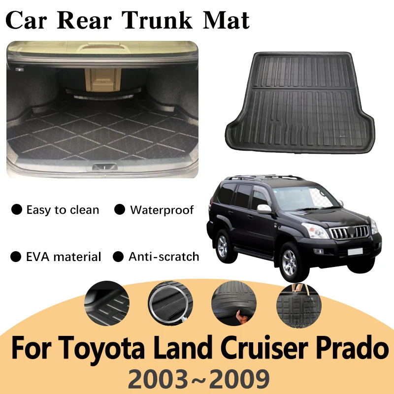 Накладки на багажник для Toyota Land Cruiser Prado J120 Lexus GX 470 2003 ~ 2009 водонепроницаемый защитный коврик, коврики в багажник, ковер багажника
Накладки на багажник для Toyota Land Cruiser Prado J120 Lexus GX 470 2003 ~ 2009 водонепроницаемый защитный коврик, коврики в багажник, ковер багажника