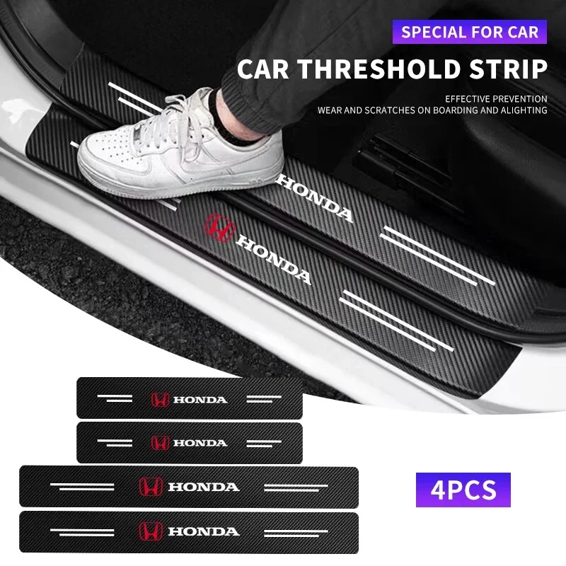 4Pcs Anti-Scratch Carbon Fiber Car Door Sill Protector Stickers Logo for Honda Civic Accord CRV HRV Odyssey Jazz
4Pcs Anti-Scratch Carbon Fiber Car Door Sill Protector Stickers Logo for Honda Civic Accord CRV HRV Odyssey Jazz