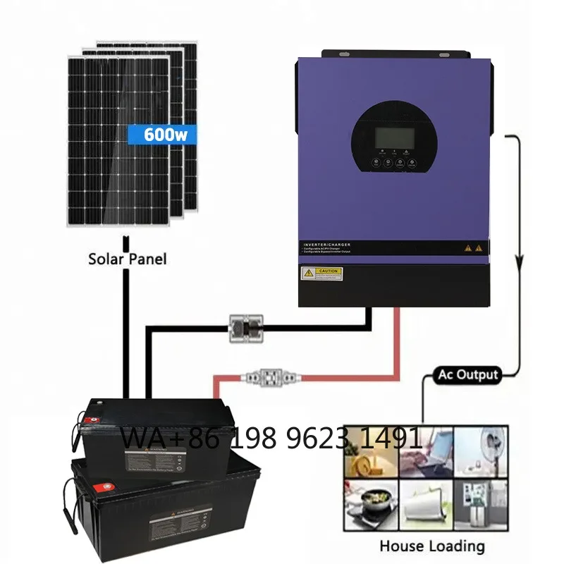 3KW 24V Off Grid Hybrid Solar Inverter DC to AC Home Solar Power Conversion Equipment
3KW 24V Off Grid Hybrid Solar Inverter DC to AC Home Solar Power Conversion Equipment