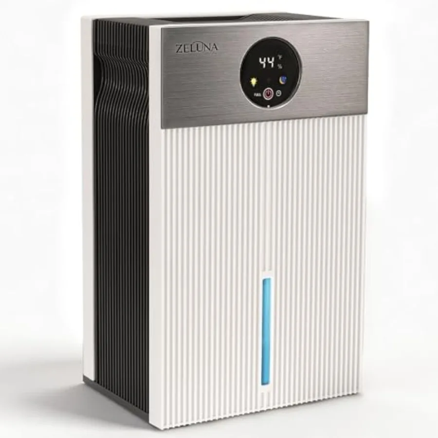 Mini dehumidifier for home 650 sq.ft ABS plastic white 66 oz tank with drain hose 3/6/9/12H timer auto defrost 7-color LED ligh
Mini dehumidifier for home 650 sq.ft ABS plastic white 66 oz tank with drain hose 3/6/9/12H timer auto defrost 7-color LED ligh