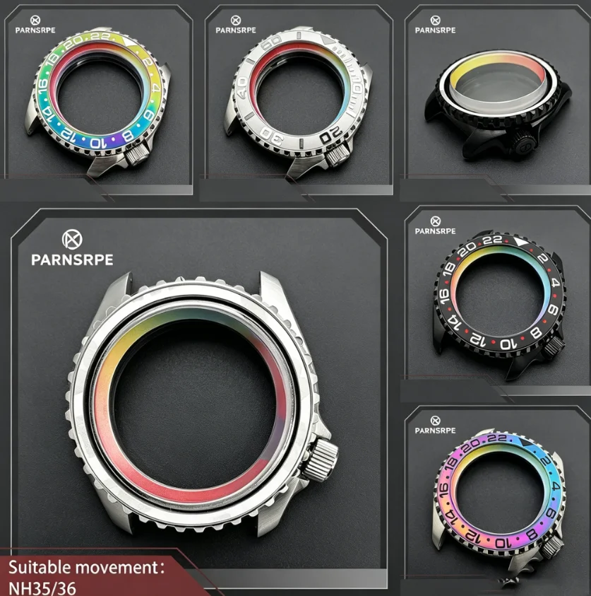 42mm SKX007 style silver quality case with customizable dial ring. Jade crystal watch glass. Suitable for NH35/36 automatic move
42mm SKX007 style silver quality case with customizable dial ring. Jade crystal watch glass. Suitable for NH35/36 automatic move