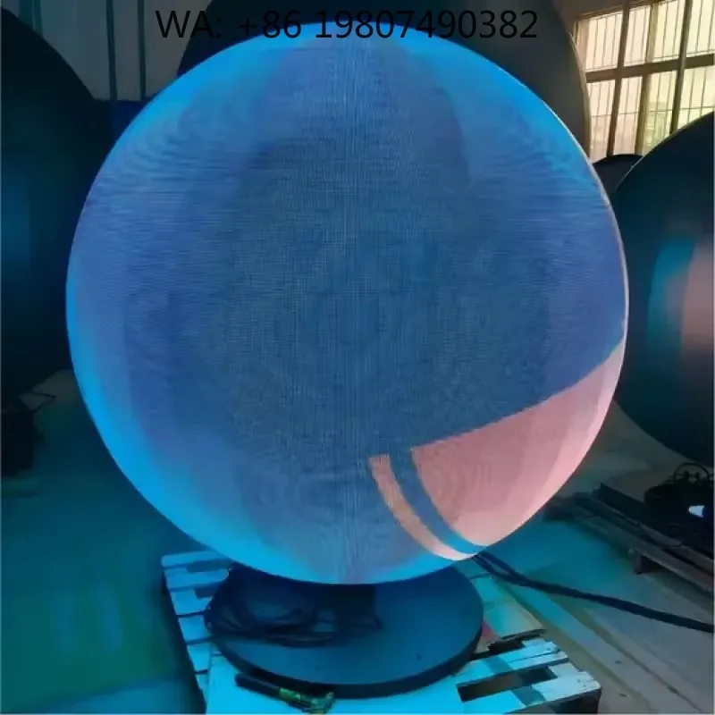 Hanging Spherical LED Display, P1.86 Round Sphere Screen Panel for Indoor Ceiling Mounted Commercial Advertising Decoration
Hanging Spherical LED Display, P1.86 Round Sphere Screen Panel for Indoor Ceiling Mounted Commercial Advertising Decoration