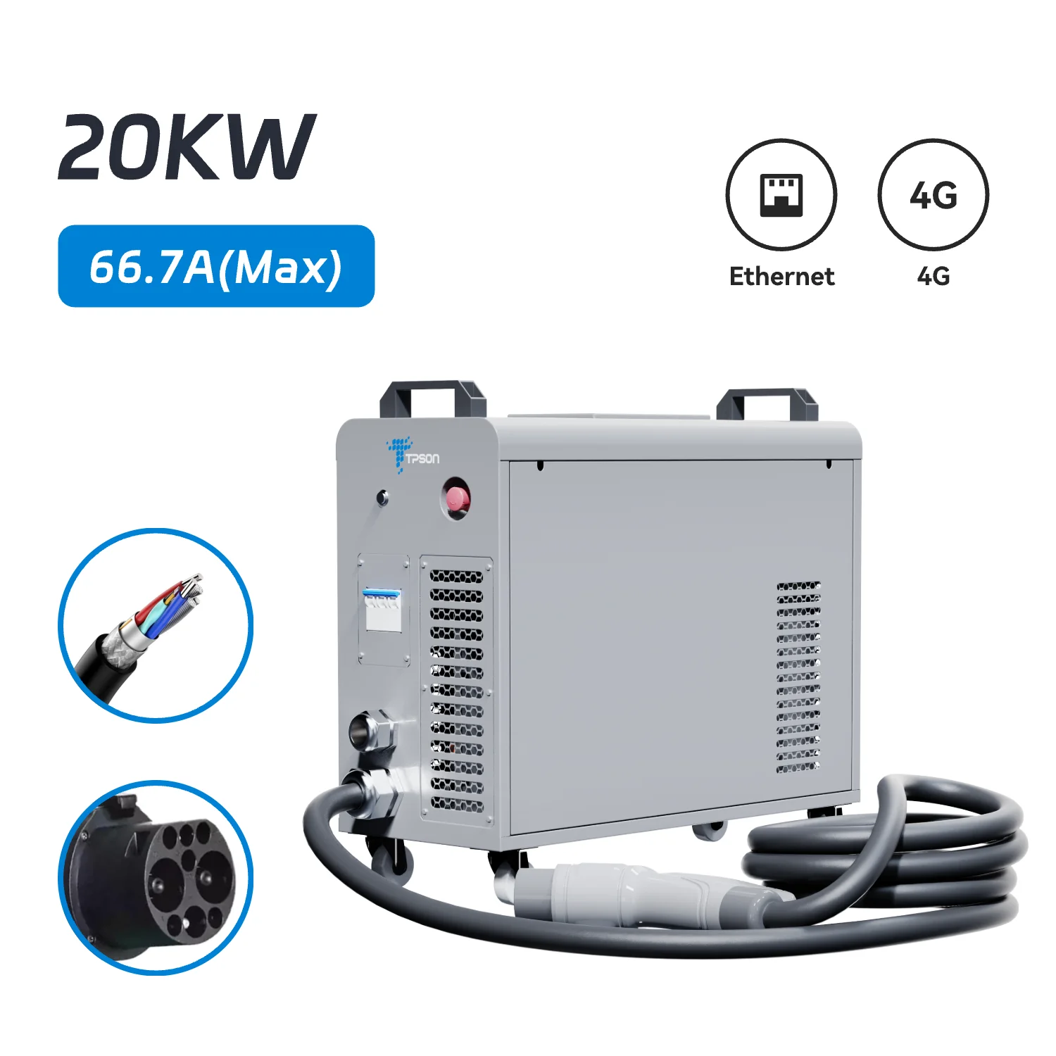 Factory Price Portable EV DC Fast Charging Station New 20KW 50-1000V 66.7A IP54 Charger GBT/CCS2 Tpson For Replacement/Repair
Factory Price Portable EV DC Fast Charging Station New 20KW 50-1000V 66.7A IP54 Charger GBT/CCS2 Tpson For Replacement/Repair