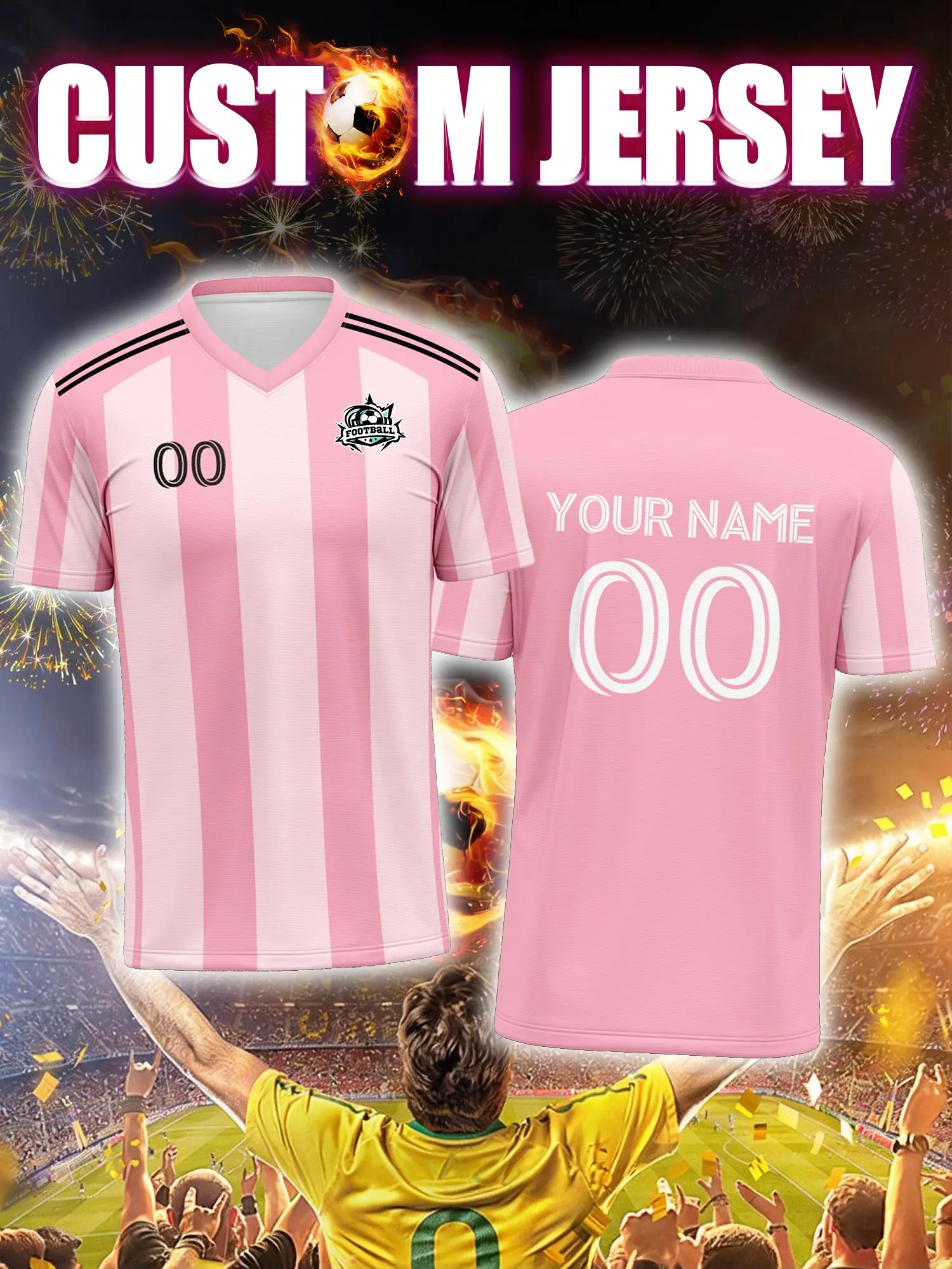 Футболка для футбола с индивидуальным изображением, номером и именем, с принтом льва и пантеры, яркая и брутальная экипировка для взрослых футбольных фанатов
Футболка для футбола с индивидуальным изображением, номером и именем, с принтом льва и пантеры, яркая и брутальная экипировка для взрослых футбольных фанатов