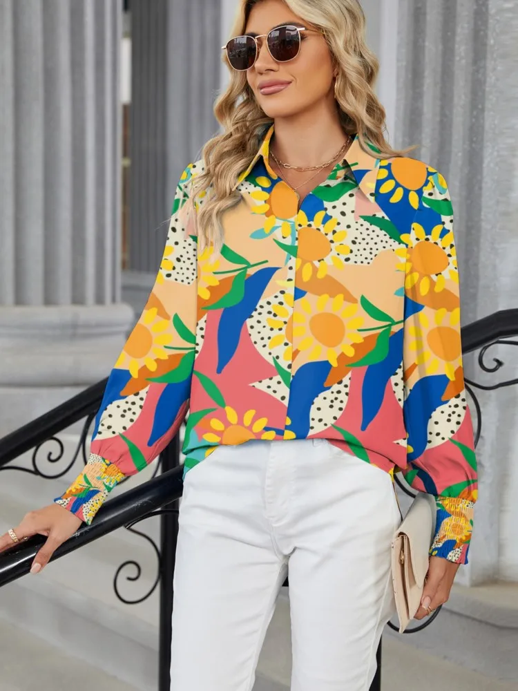 2025 Summer Blouses For Women Casual Casual V Neck Blouses Boho Blouse Long Sleeve Vintage Print Commuting Ropa De Mujer Shirt
2025 Summer Blouses For Women Casual Casual V Neck Blouses Boho Blouse Long Sleeve Vintage Print Commuting Ropa De Mujer Shirt