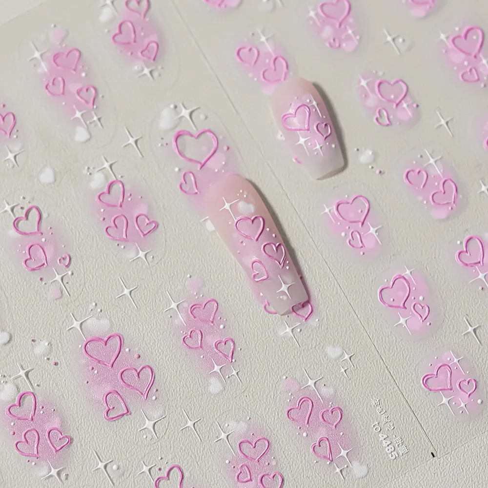 5D Soft Relief Embossed Nails Sticker Sweet Heart Glitter Self Adhesive Sticker For Nails DIY Nails Art Decorations Decals 1Pcs
5D Soft Relief Embossed Nails Sticker Sweet Heart Glitter Self Adhesive Sticker For Nails DIY Nails Art Decorations Decals 1Pcs
