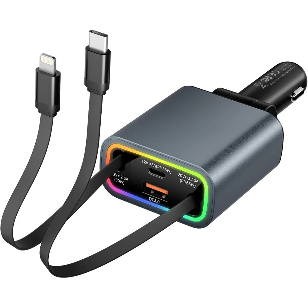 Выдвижное автомобильное зарядное устройство 4 в 1, адаптер USB C, 131 Вт, выдвижное автомобильное зарядное устройство для быстрой зарядки типа C, многопортовое для IPhone
Выдвижное автомобильное зарядное устройство 4 в 1, адаптер USB C, 131 Вт, выдвижное автомобильное зарядное устройство для быстрой зарядки типа C, многопортовое для IPhone