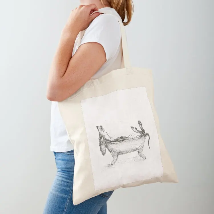 Dachshund in a bathtub illustration, pen and ink Tote Bag free delivery bags Women's bags shoping bag Lady bags
Dachshund in a bathtub illustration, pen and ink Tote Bag free delivery bags Women's bags shoping bag Lady bags