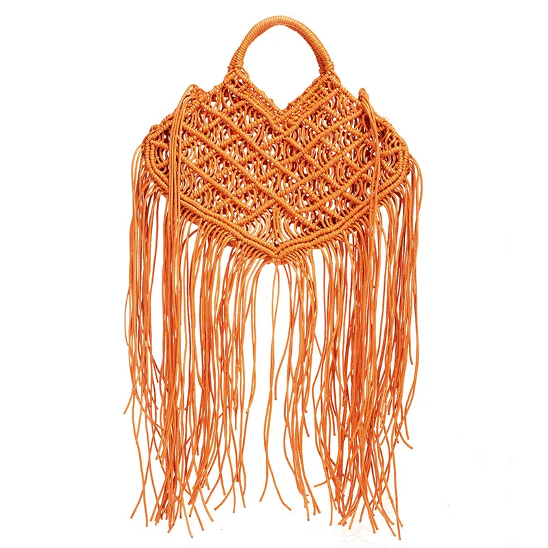 Bohemian Rope Tassel Women Handbag Handmade Woven Hollow Out Shoulder Bags for Women Designer Bali Beach Tote Female Purse
Bohemian Rope Tassel Women Handbag Handmade Woven Hollow Out Shoulder Bags for Women Designer Bali Beach Tote Female Purse