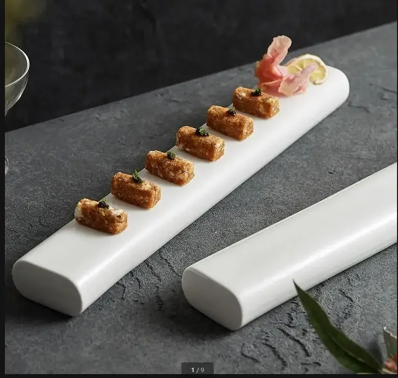 White Rectangle Sushi Plate Ceramic Dinner Plate Dessert Tray Dim Sum Tray Serving Plates Cake Snack Plates Refreshment Trays
White Rectangle Sushi Plate Ceramic Dinner Plate Dessert Tray Dim Sum Tray Serving Plates Cake Snack Plates Refreshment Trays