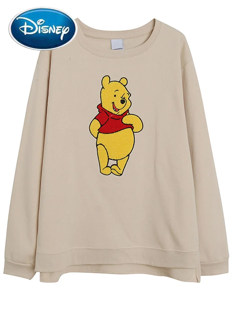 Disney Fleece Sweatshirt Stylish Winnie the Pooh Bear Cartoon Print Fashion Women Long Sleeve Sports Jumper Tops Streetwear
Disney Fleece Sweatshirt Stylish Winnie the Pooh Bear Cartoon Print Fashion Women Long Sleeve Sports Jumper Tops Streetwear