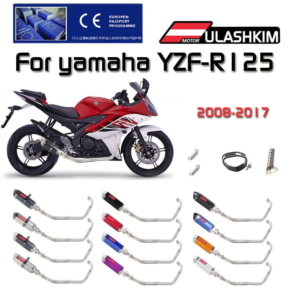 R15 Motorcycle Full Exhaust Escape System Middle Link Pipe Slip On For Yamaha YZF-R125 YZF R125 2008-2017
R15 Motorcycle Full Exhaust Escape System Middle Link Pipe Slip On For Yamaha YZF-R125 YZF R125 2008-2017
