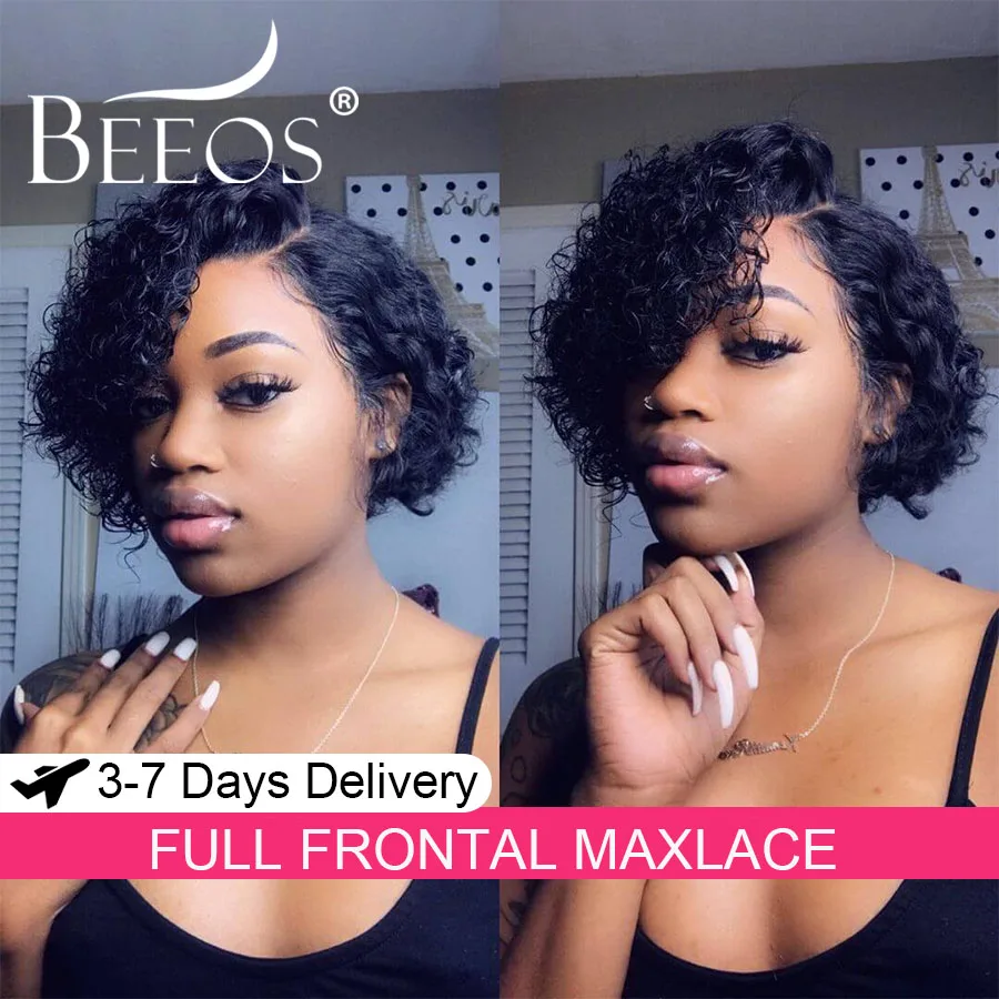 Curly Pixie Cut Wig 13X6 HD Lace Frontal Wigs Human Hair Short Bob Wig Quick Weave Wig Bleached Knots Brazilian For Black Women
Curly Pixie Cut Wig 13X6 HD Lace Frontal Wigs Human Hair Short Bob Wig Quick Weave Wig Bleached Knots Brazilian For Black Women