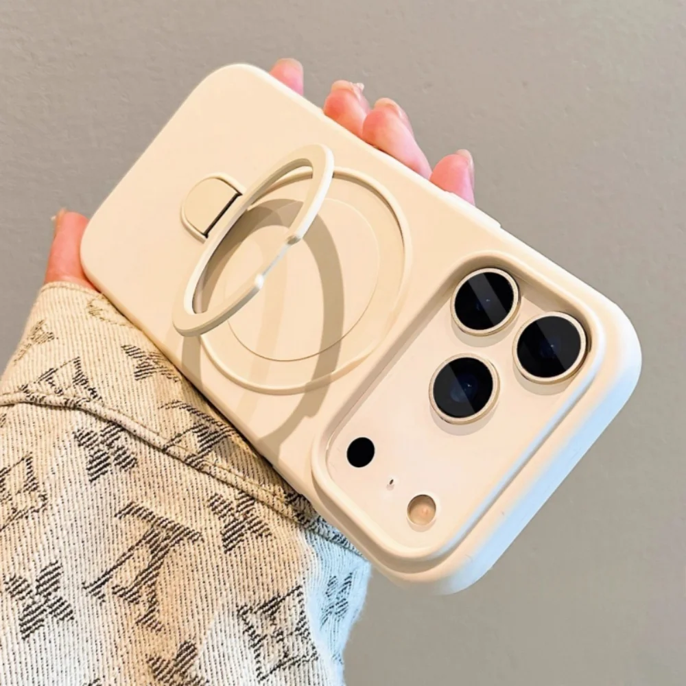Luxury Original Soft Liquid Silicone Phone Case For iPhone 17 16 15 14 13 12 Pro Max 17Pro For Magsafe Ring Holder Bracket Cover
Luxury Original Soft Liquid Silicone Phone Case For iPhone 17 16 15 14 13 12 Pro Max 17Pro For Magsafe Ring Holder Bracket Cover