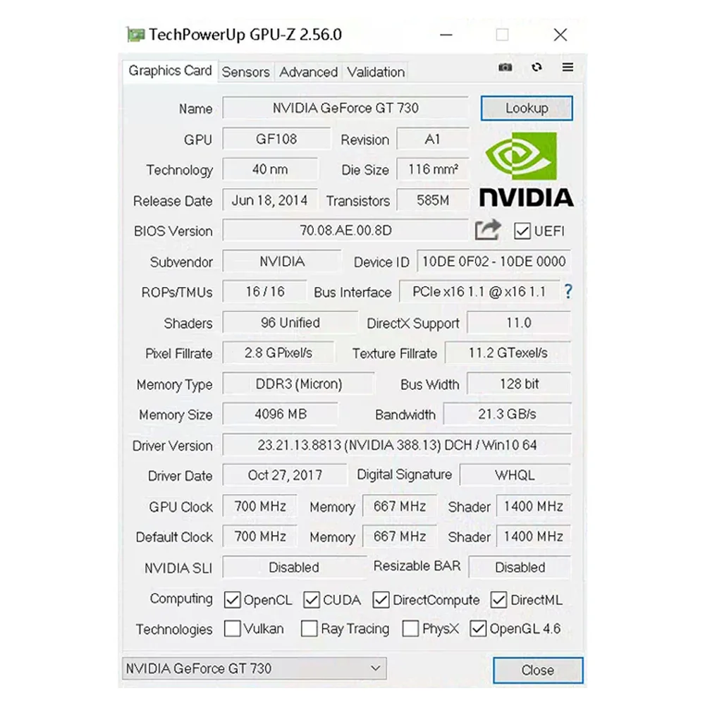 SOYO Geforce GT730 4GB Graphics Card GDDR3 GPU 128Bit HDMI-compatible VGA DVI PCI-E 3.0 Placa De Video for Desktop Computer
SOYO Geforce GT730 4GB Graphics Card GDDR3 GPU 128Bit HDMI-compatible VGA DVI PCI-E 3.0 Placa De Video for Desktop Computer