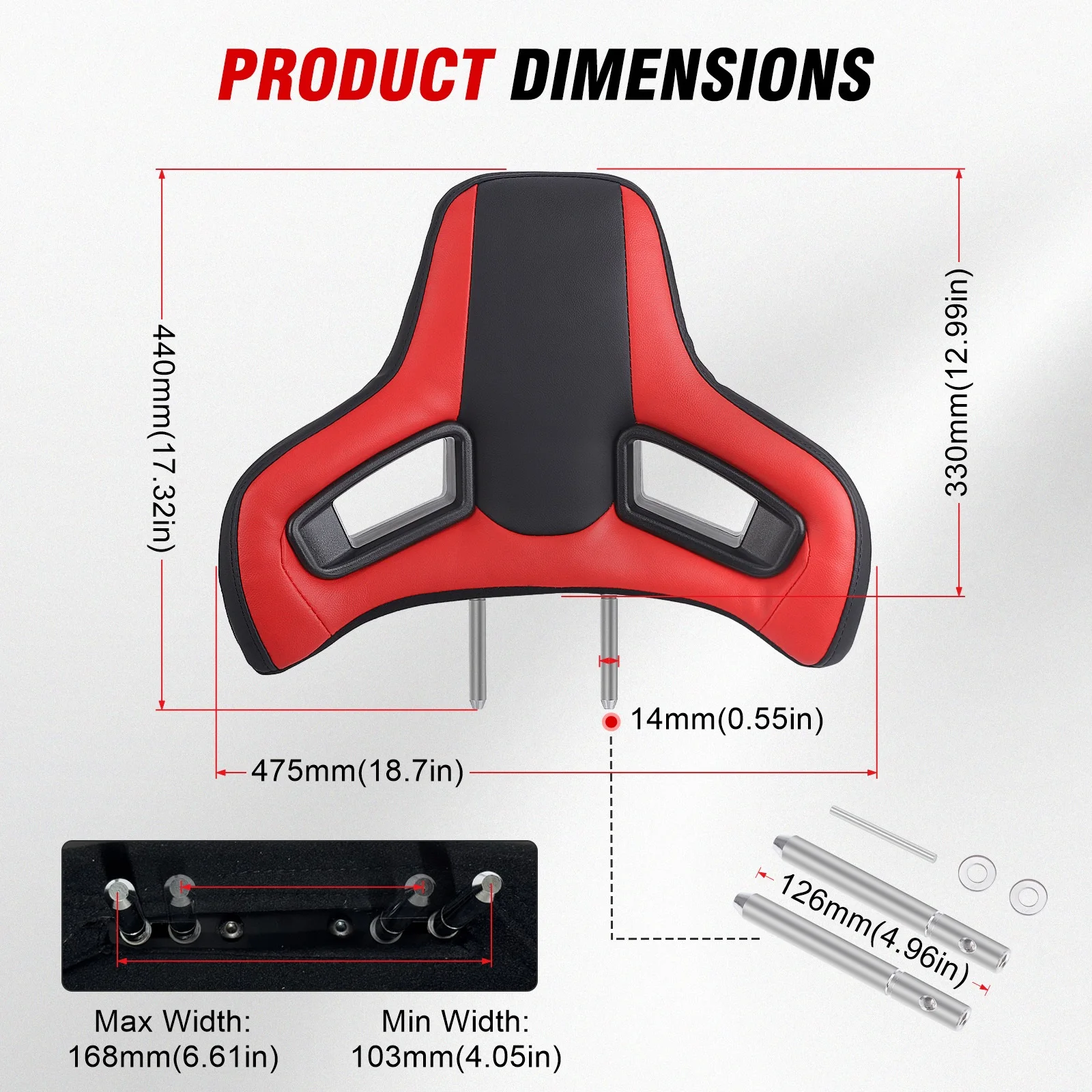 Plug-in Adjustable Headrest Racing Seat Headrest PVC Triangular Hole Split Type For Universal Sports Car Seat Heads High-Quality
Plug-in Adjustable Headrest Racing Seat Headrest PVC Triangular Hole Split Type For Universal Sports Car Seat Heads High-Quality