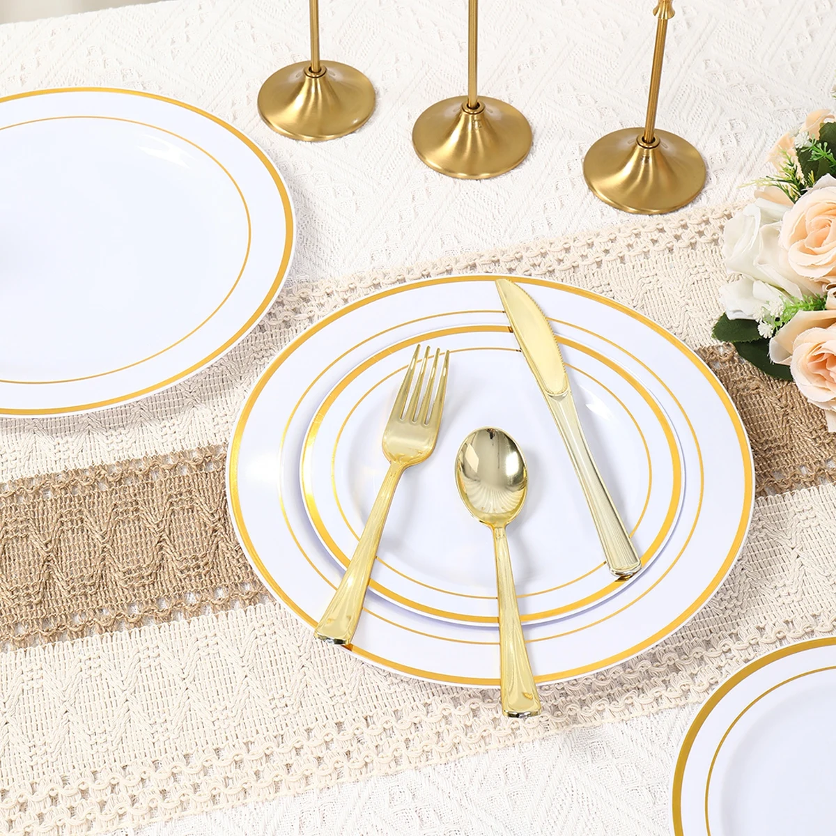 White Gold Plastic Tableware Set Birthday Party Decoration Kids Favor Plastic Plates Birthday Baby Shower Wedding Party Supplies
White Gold Plastic Tableware Set Birthday Party Decoration Kids Favor Plastic Plates Birthday Baby Shower Wedding Party Supplies
