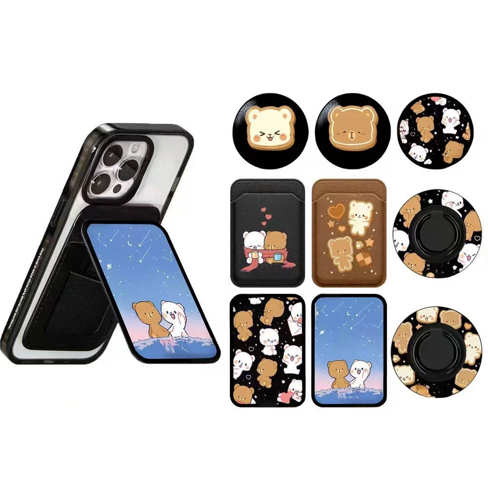 Cartoon Bear Lovers Magnetic Folding Black Phone Stand for IPhone 12 13 14 15 16 Pro Max Holder Mount Support for S25 Ultra
Cartoon Bear Lovers Magnetic Folding Black Phone Stand for IPhone 12 13 14 15 16 Pro Max Holder Mount Support for S25 Ultra
