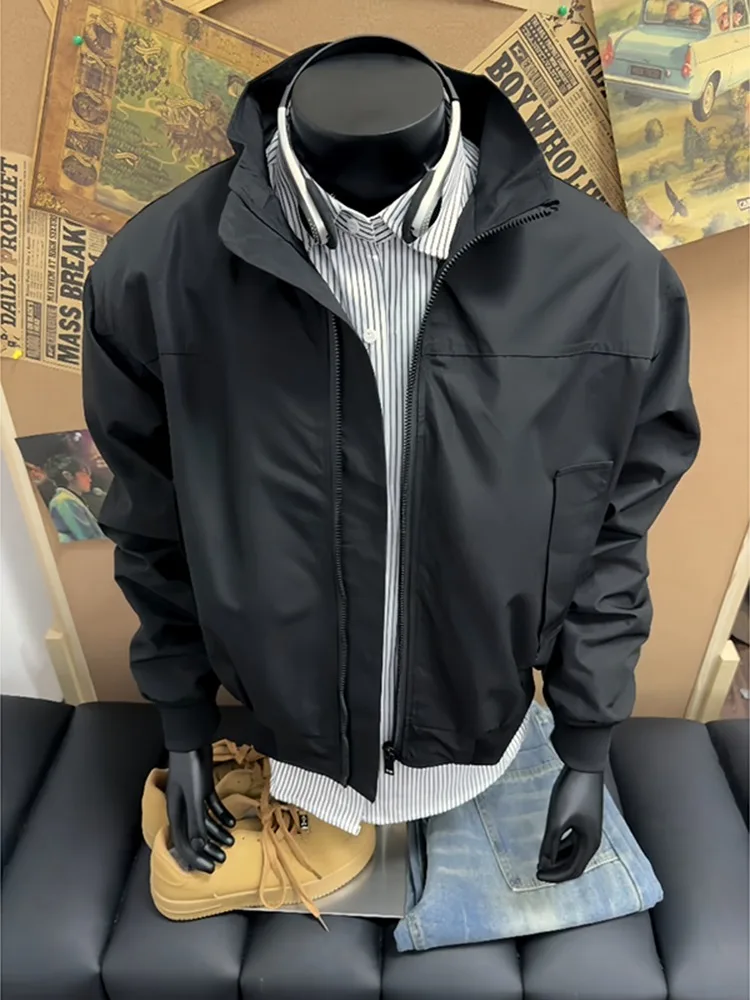 Мужская ветровка American Sle Flight Jaet: рабочая одежда, воротник-стойка, свободный крой, повседневный стиль, для студентов
Мужская ветровка American Sle Flight Jaet: рабочая одежда, воротник-стойка, свободный крой, повседневный стиль, для студентов