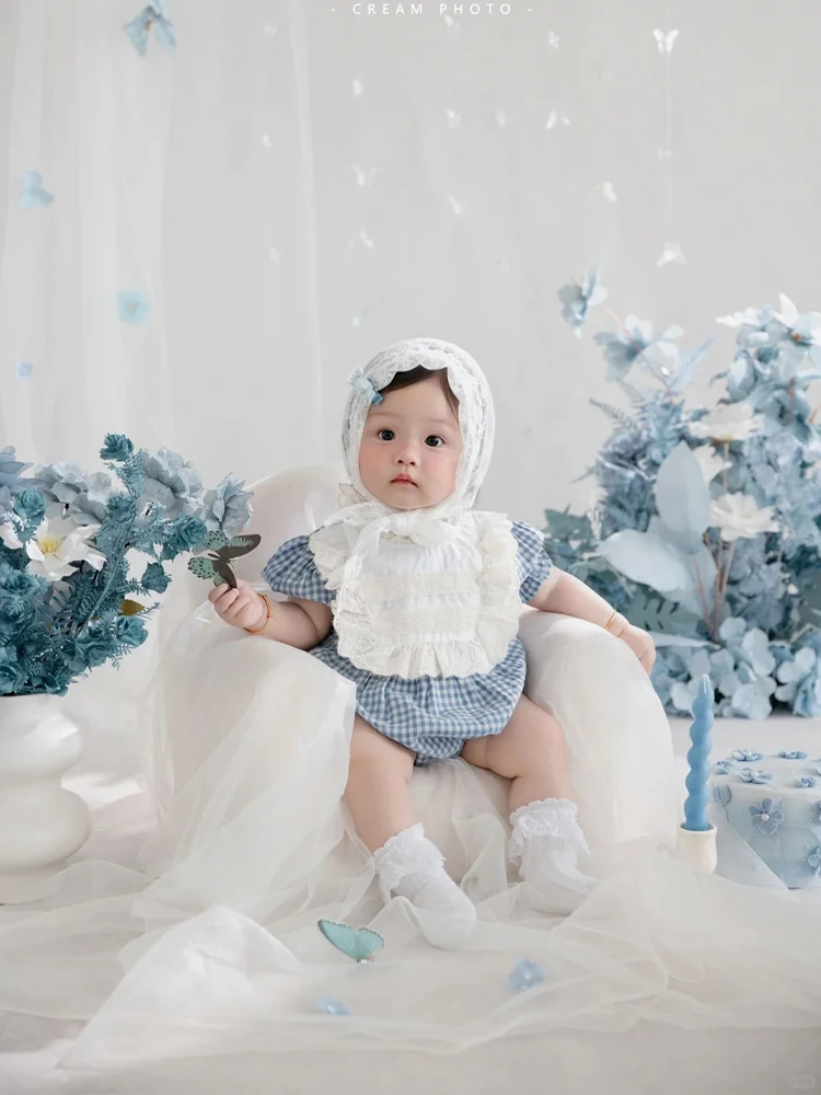 Lovely Baby Girl Photography Dresses Lace Headscarf+Baby Rompers+Socks Set Photo Studio Infant Art Shooting Costume Accessories
Lovely Baby Girl Photography Dresses Lace Headscarf+Baby Rompers+Socks Set Photo Studio Infant Art Shooting Costume Accessories