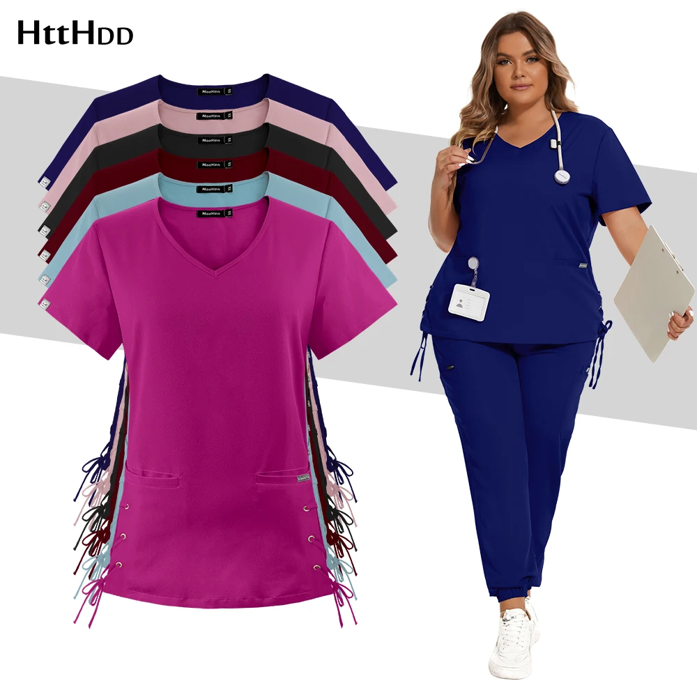 Medical Uniform Short Sleeve Tops Jogger Pants Medical Hospital Nursing Scrub Uniforms Women Nurse Scrubs Set SPA Work Wear Soft
Medical Uniform Short Sleeve Tops Jogger Pants Medical Hospital Nursing Scrub Uniforms Women Nurse Scrubs Set SPA Work Wear Soft