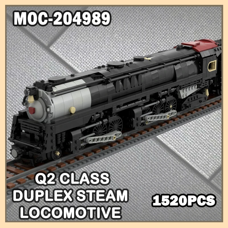 MOC- 204989 Q2 класса дуплексный паровоз поезд серии строительный блок модель кирпич набор нескольких частиц креативные подарки 1520 шт.
MOC- 204989 Q2 класса дуплексный паровоз поезд серии строительный блок модель кирпич набор нескольких частиц креативные подарки 1520 шт.